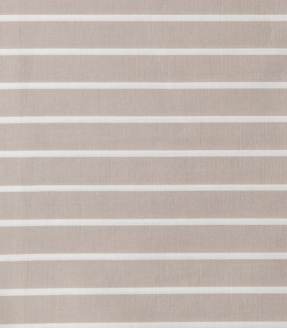 Bhumi Organic Cotton - Flat - Percale Sheet - Stripe - Golden Taupe