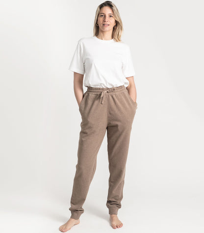 Bhumi Organic Cotton - Track Pant - Taupe Melange