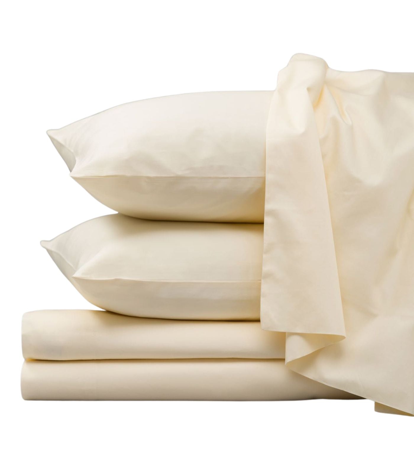 Bhumi Organic Cotton - Percale Sheet Set - Ivory