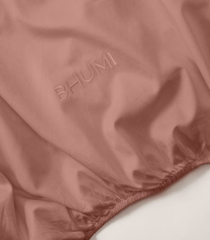 Bhumi Organic Cotton - Sateen Sheet Set - Dusty Rose