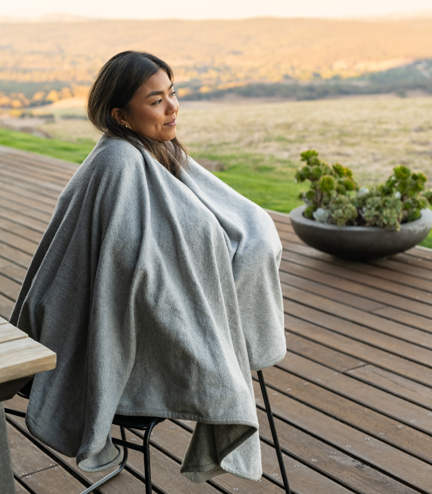 Bhumi Organic Cotton - Fleece Wrap (2 Pack) - Light Grey Melange