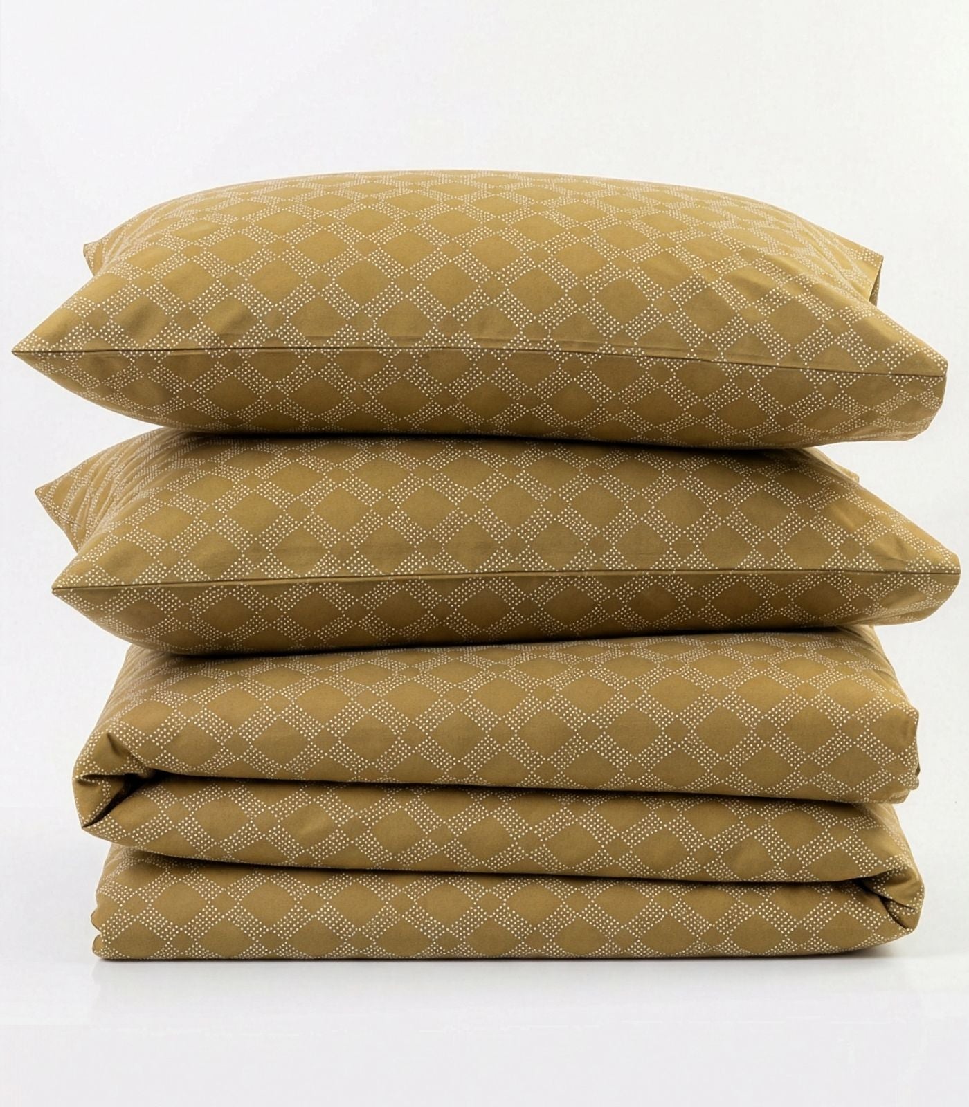 Percale Quilt Cover Set - Limited Edition - Large Dot Pine