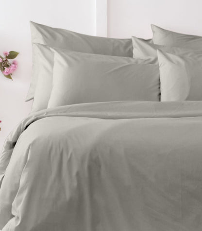 Bhumi Organic Cotton - Percale Pillow Cases (Pair) - Pewter