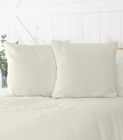 Linen Pillow Cases (pair) - European - Ice