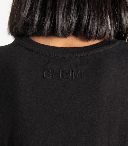 Bhumi Organic Cotton - Jersey Knit Sleep Tee - Black