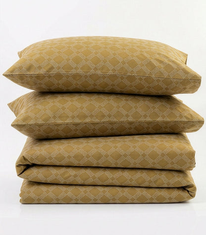 Percale Quilt Cover Set - Limited Edition - Large Dot Pine