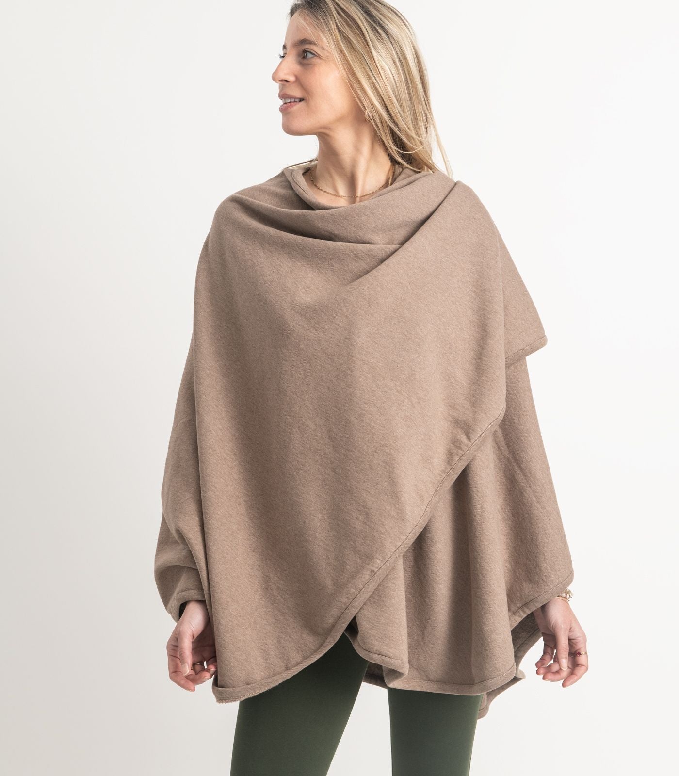 Bhumi Organic Cotton - Fleece Wrap - Taupe Melange