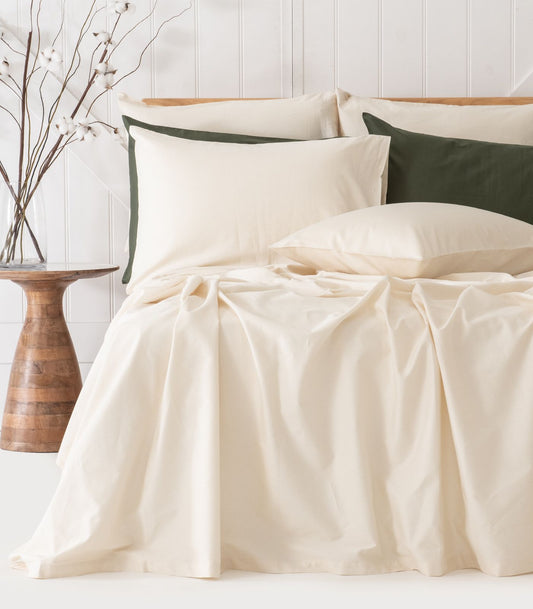 Alt text
Bhumi Organic Cotton - Flat - Sateen Sheet - Natural