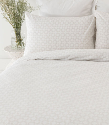 Percale Quilt Cover Set - Limited Edition - Small Dot Grey