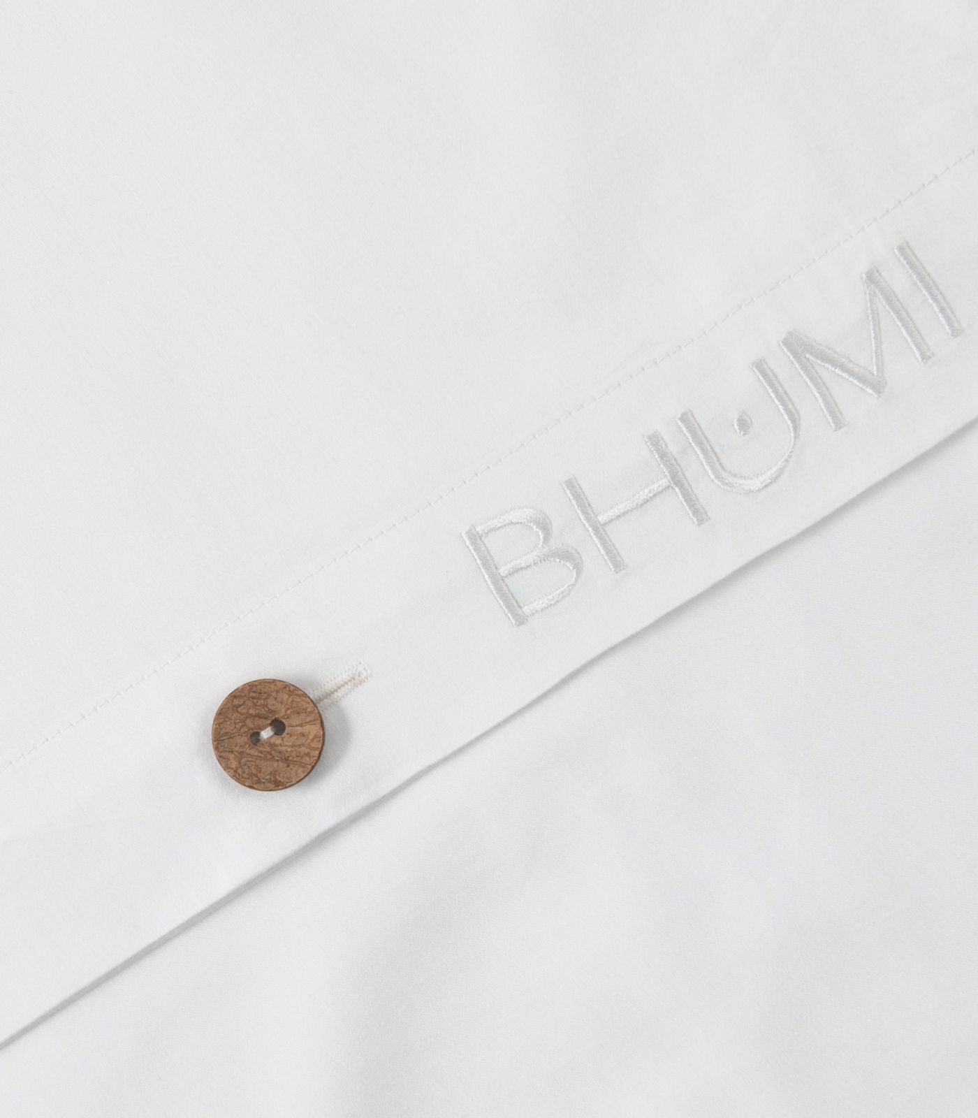 Bhumi Organic Cotton - Sateen Plain Quilt Cover - White