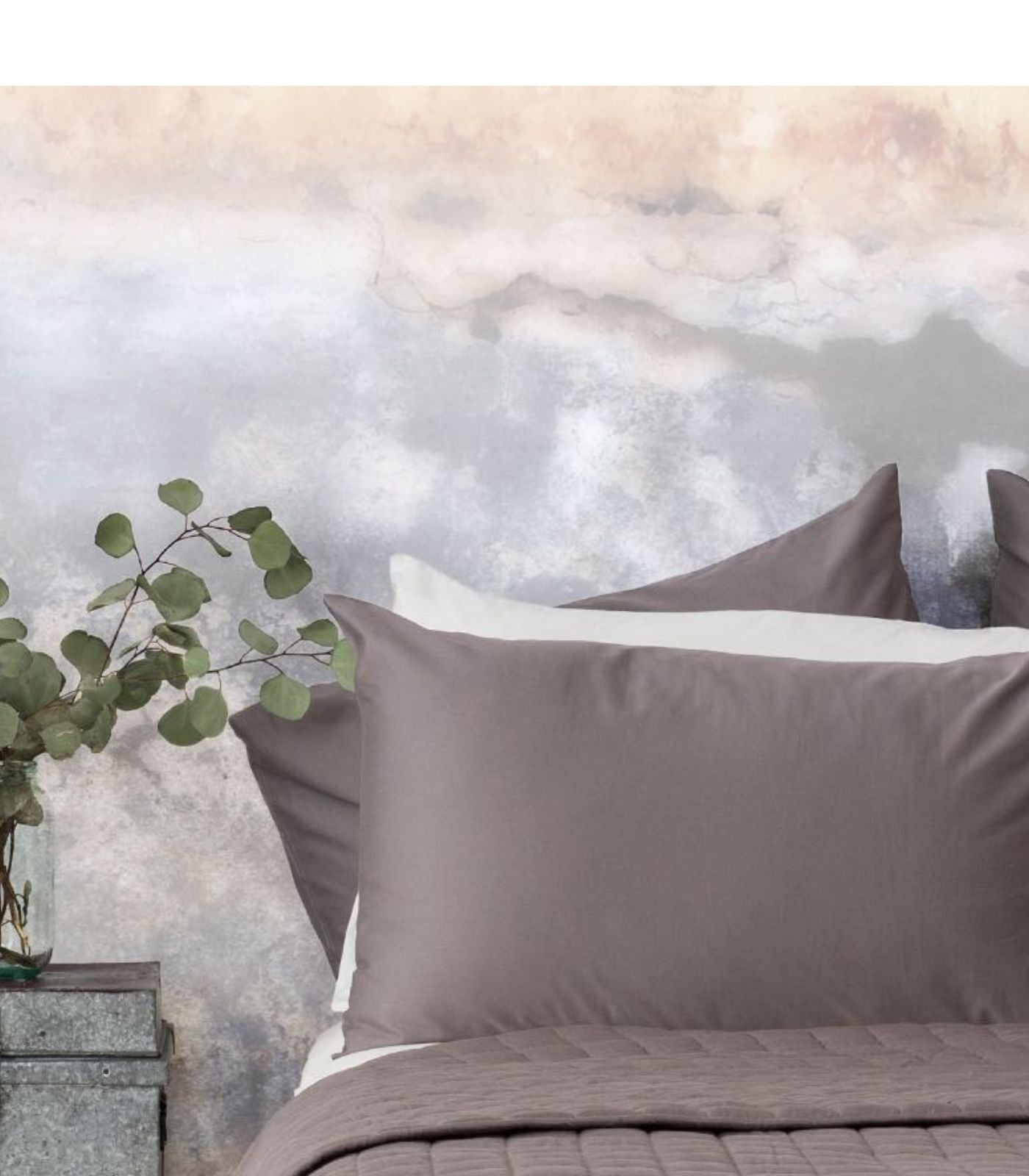 Bhumi Organic Cotton - Sateen Pillow Cases (Pair) - Silver Grey