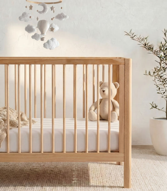 Bhumi Organic Cotton - Fitted Cot Sheet - White
