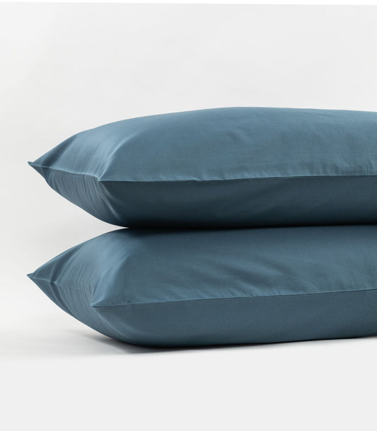 Bhumi Organic Cotton - Sateen Pillow Cases (Pair) - Indian Teal