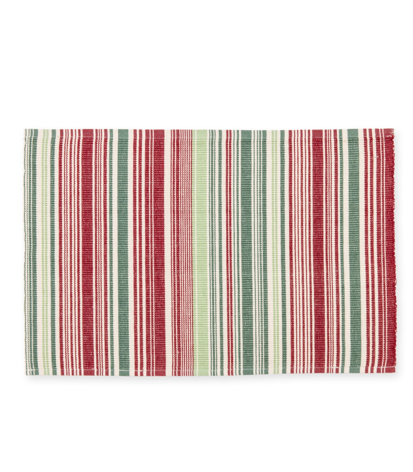 Candy Cane Ribbed Placemat & Napkin Set
