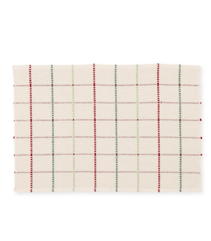 Square Pattern Ribbed Placemat & Napkin Set