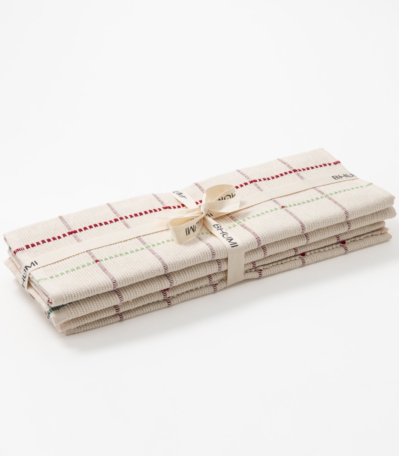 Square Pattern Ribbed Placemat & Napkin Set