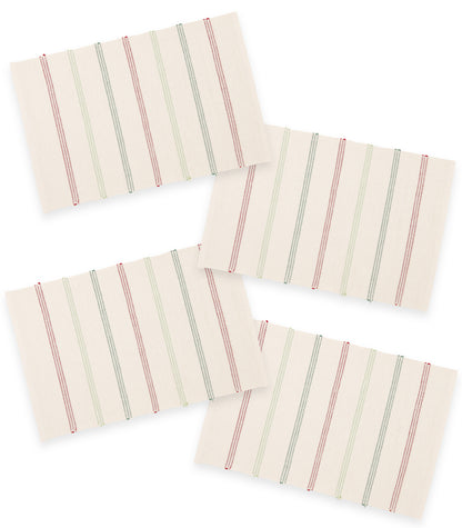 Stripe Ribbed Placemat & Napkin Set