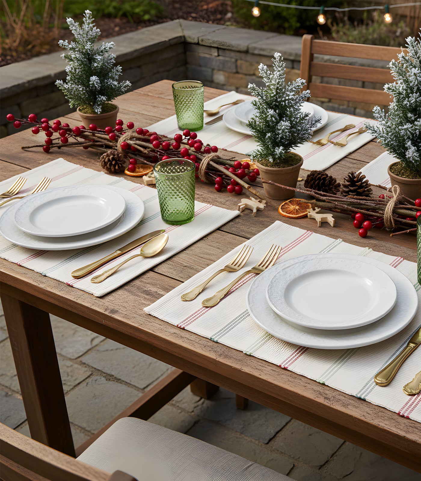 Stripe Ribbed Placemat & Napkin Set