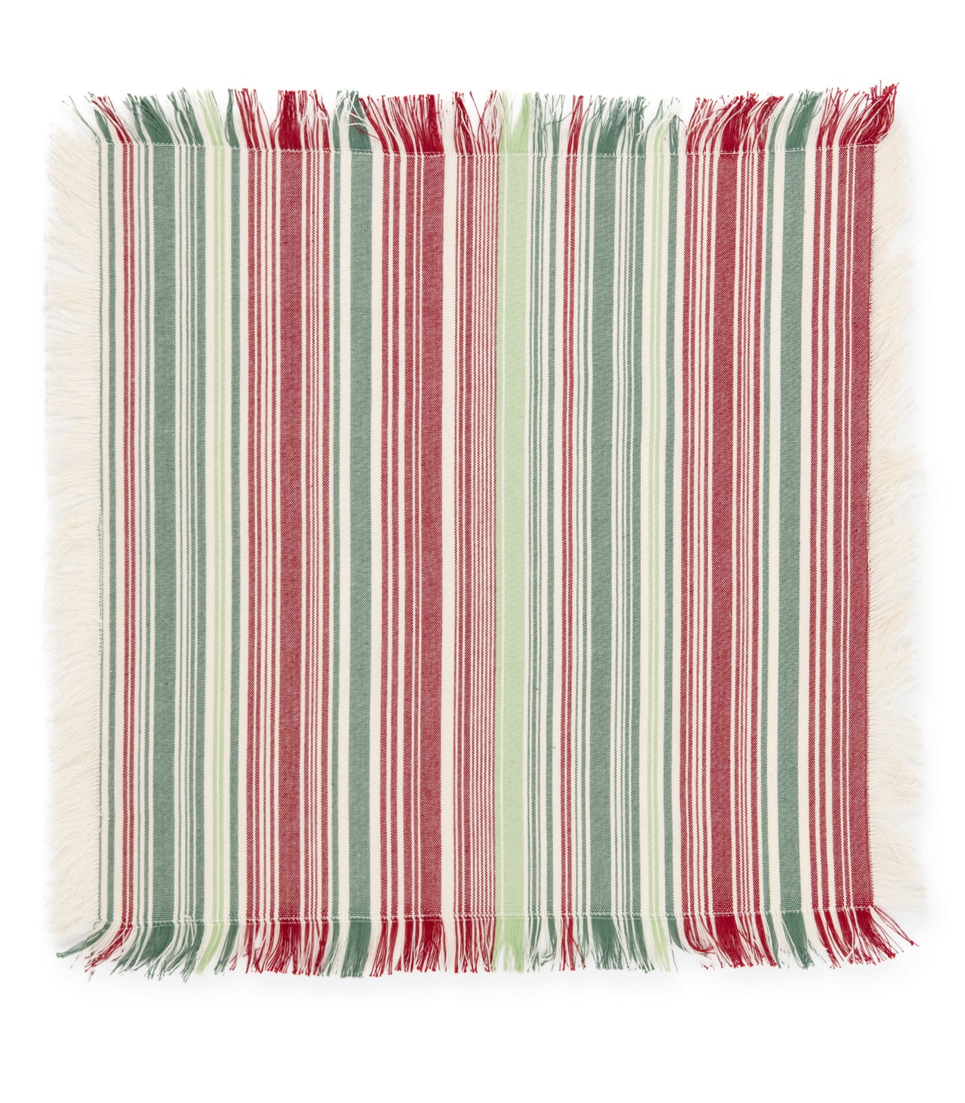 Candy Cane Ribbed Placemat & Napkin Set