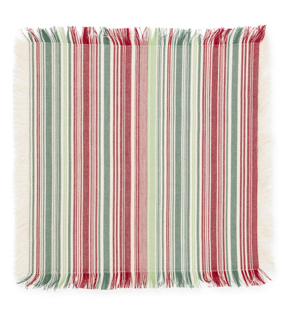 Candy Cane Ribbed Placemat & Napkin Set