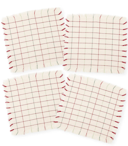 Square Pattern Ribbed Placemat & Napkin Set