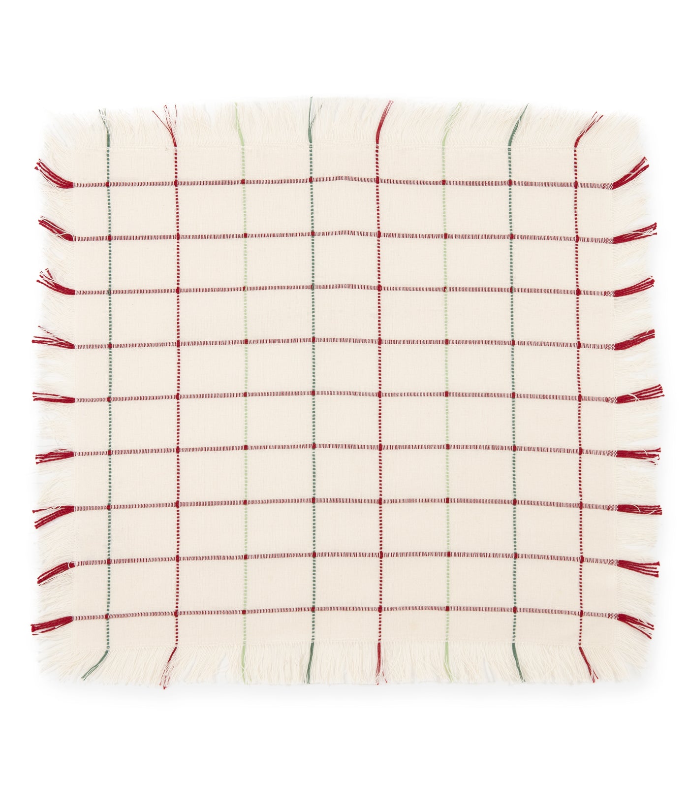Square Pattern Ribbed Placemat & Napkin Set