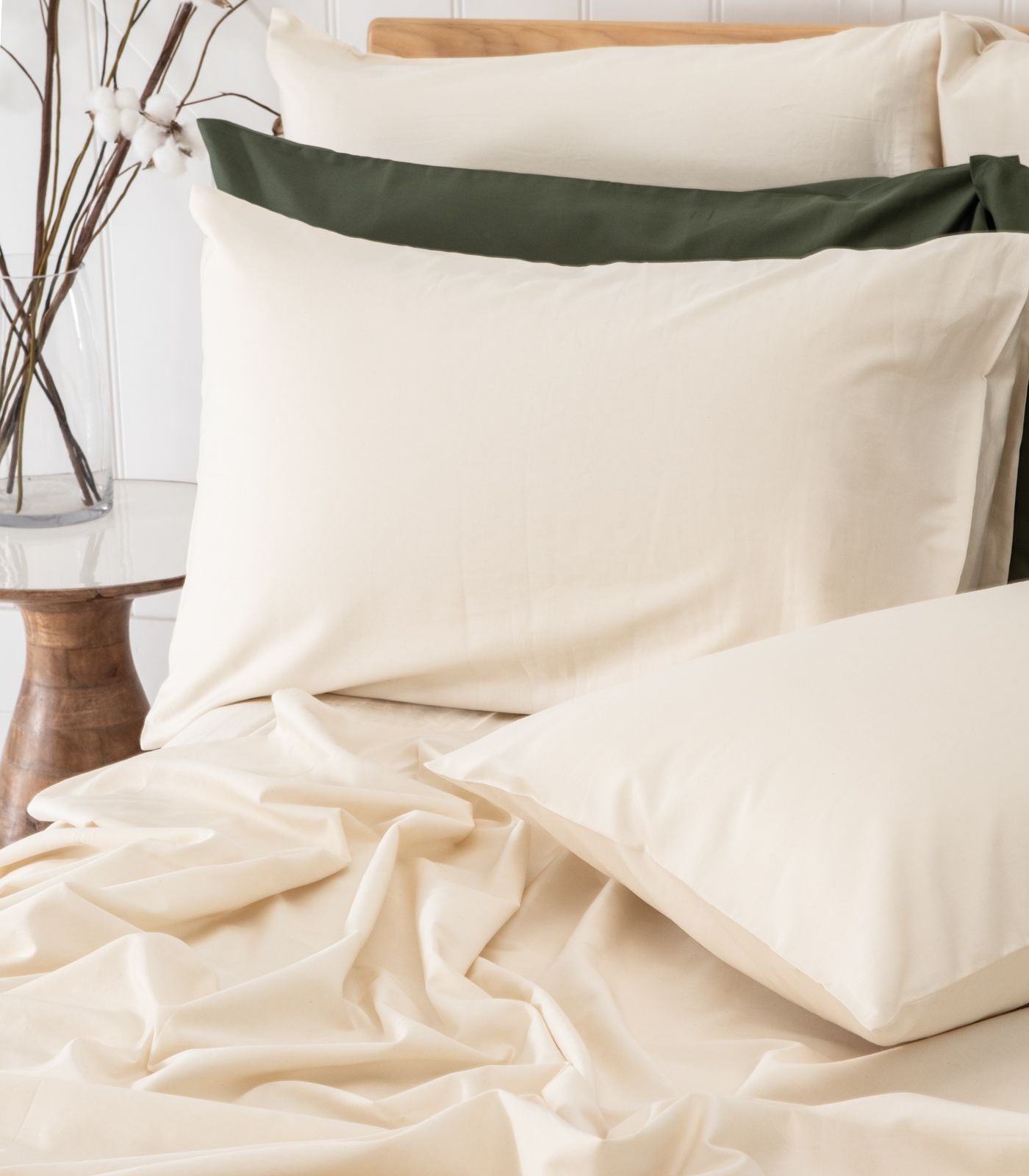 Bhumi Organic Cotton - Sateen Sheet Set - Natural