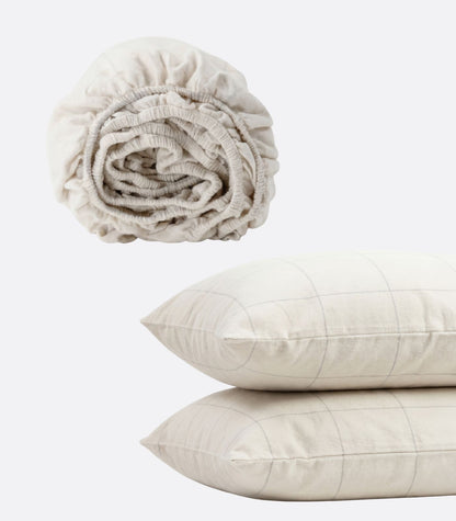 Organic Cotton Flannelette Starter Bundle - Windowpane