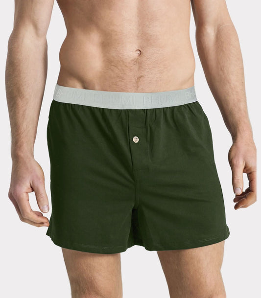 Bhumi Organic Cotton - The Original Boxers (2 Pack) - Kombu Green