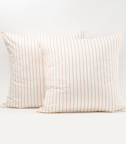 Bhumi Organic Cotton - European - Sateen Pillow Cases (pair) - Printed - Still Lines