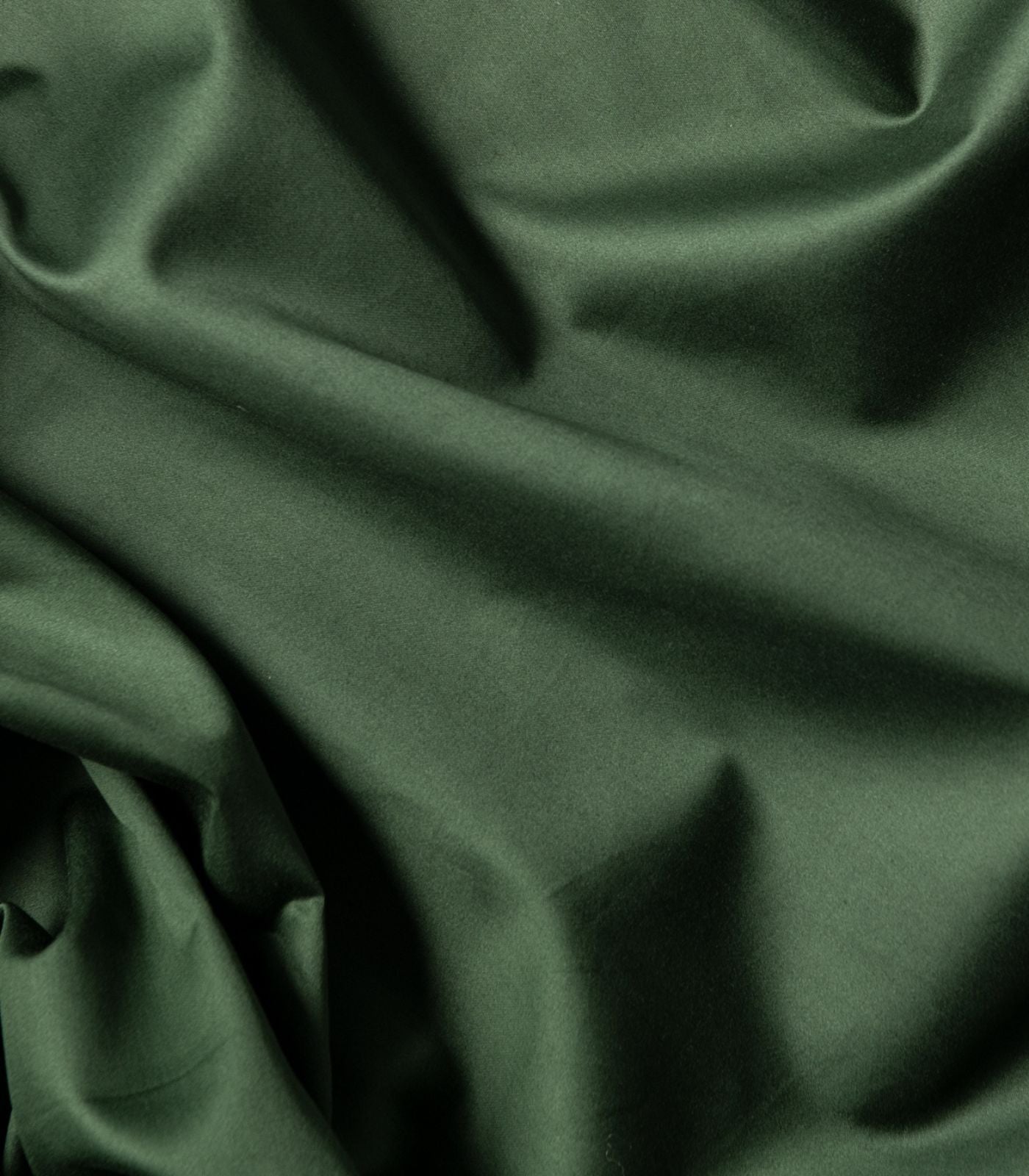 Bhumi Organic Cotton - Sateen Plain Quilt Cover Set - Forest Green