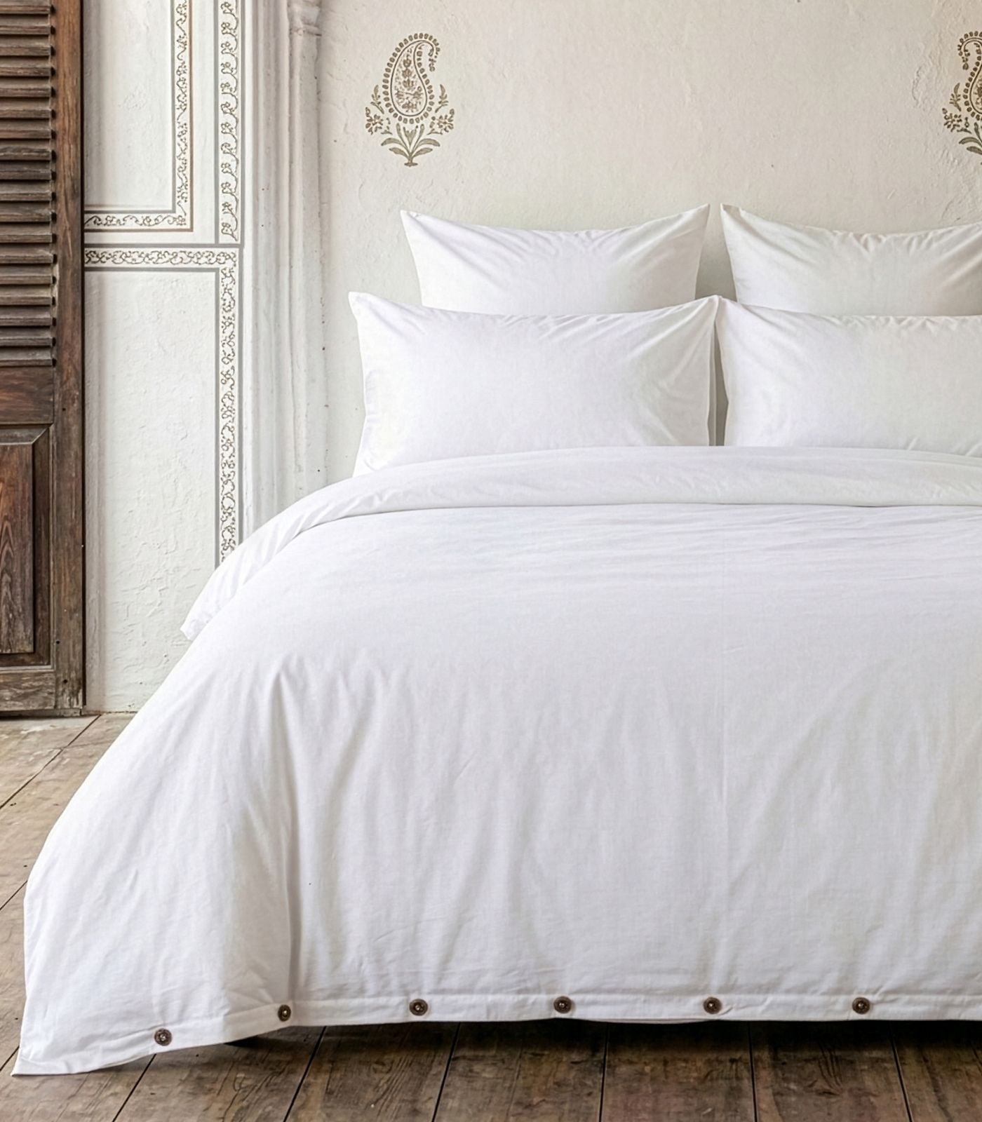 Percale Quilt Set - White