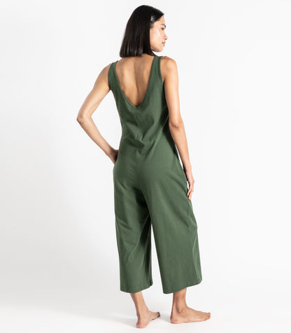 Bhumi Organic Cotton - Jersey Knit Jumpsuit - Kombu Green