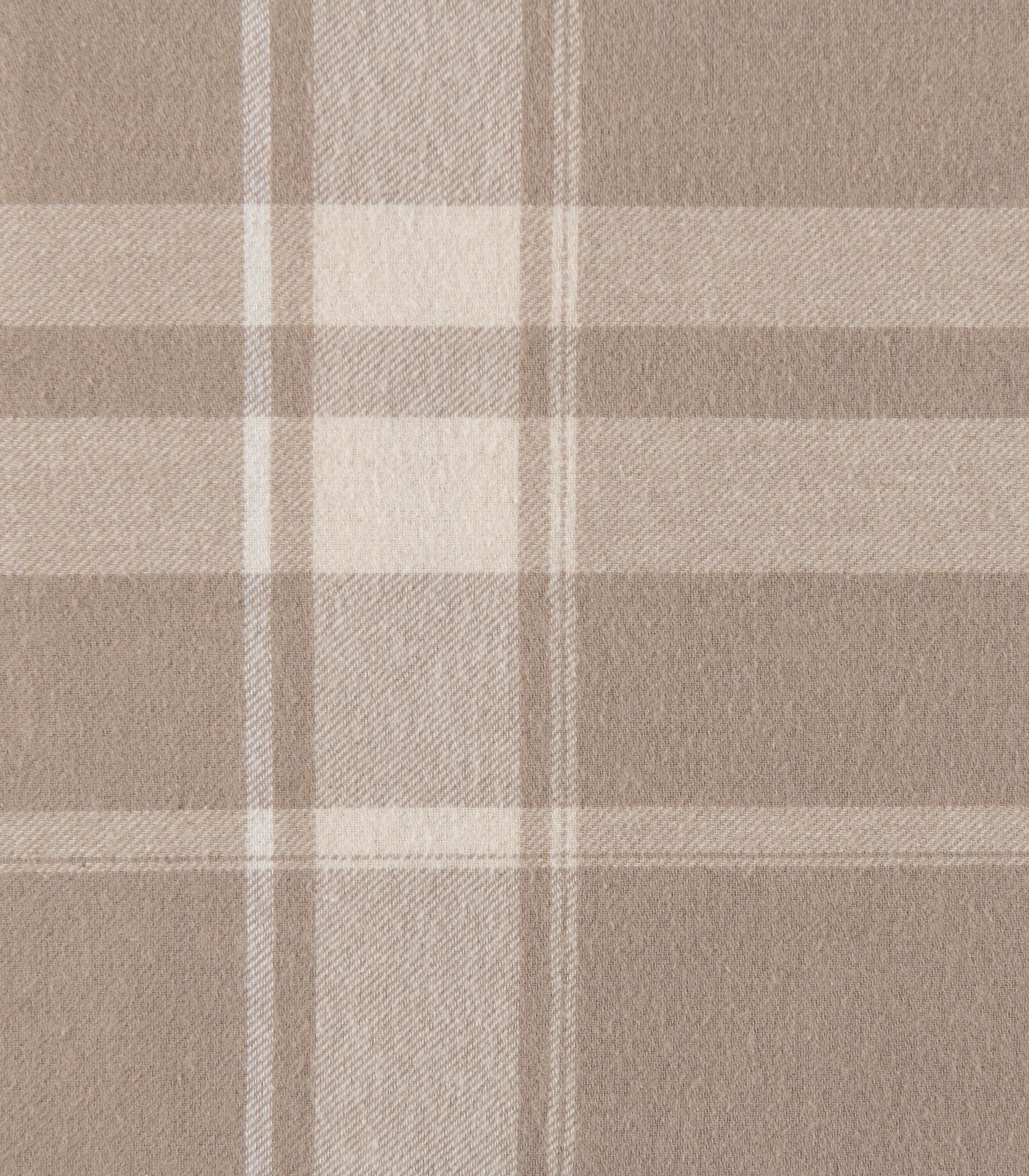 Bhumi Organic Cotton - Flannelette Sheet Set - Golden Taupe Plaid