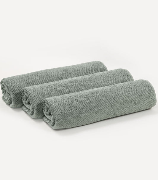 Bhumi Organic - Divinely Plush Twill Bath Sheet (3 Pack) - Sage