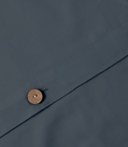 Bhumi Organic Cotton - Sateen Plain Quilt Cover - Orion Blue