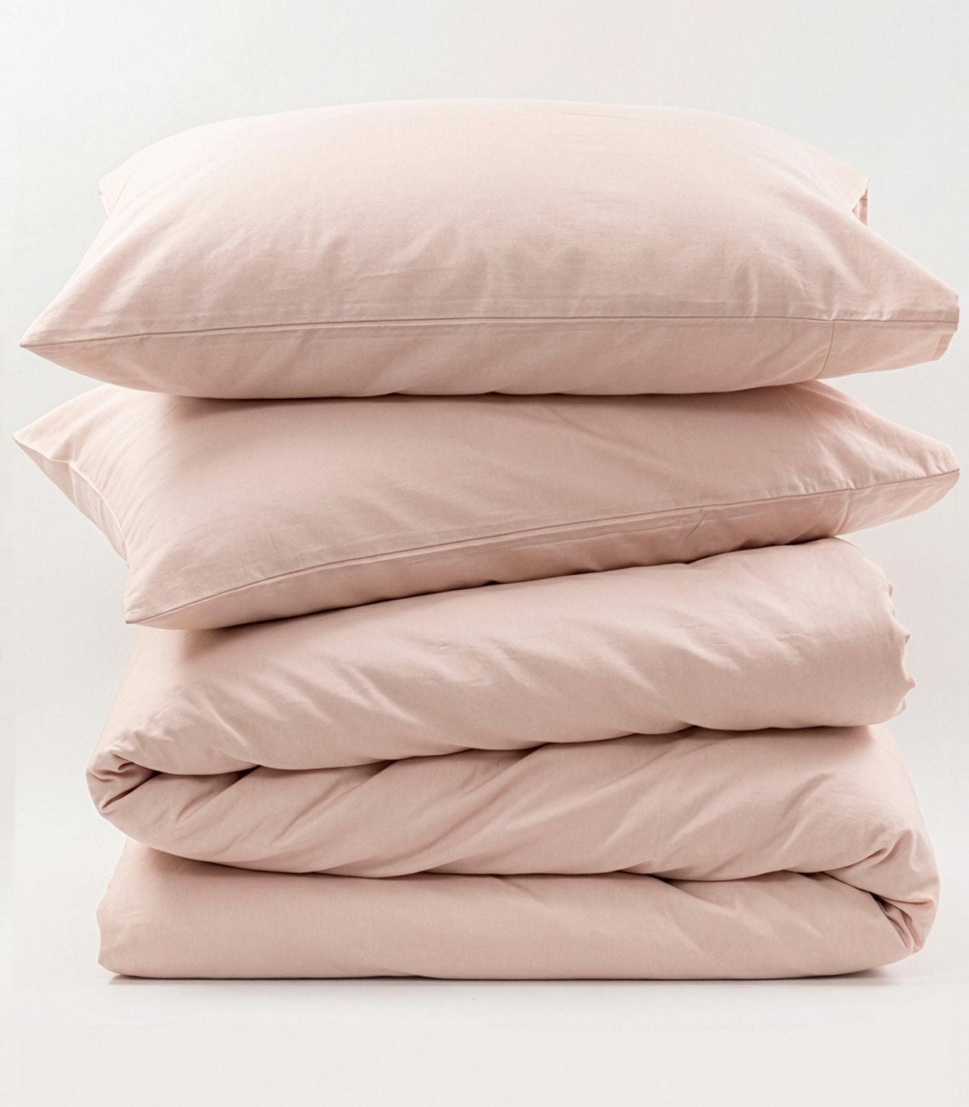 Bhumi Organic Cotton - Sateen Plain Quilt Cover - Rosewater