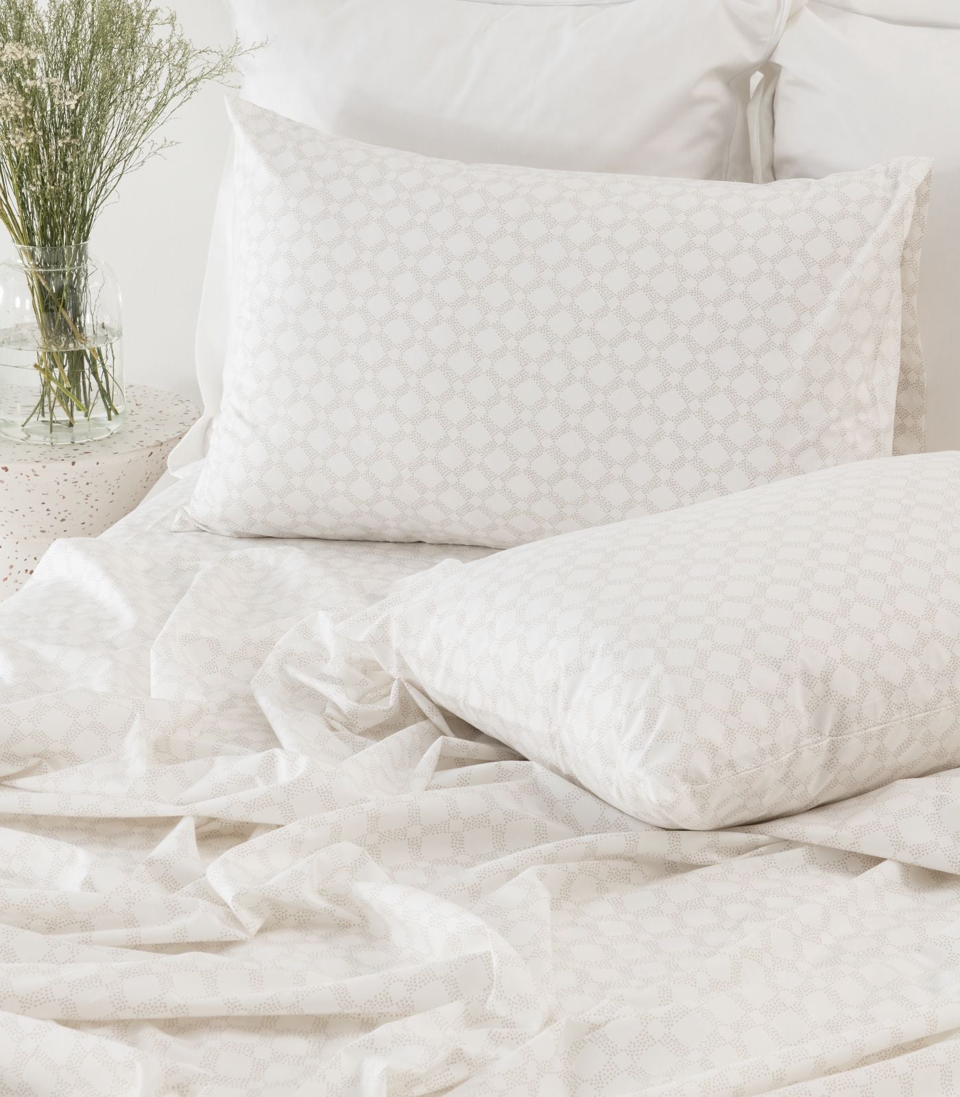 Percale Sheet Set - Limited Edition - Small Dot Grey