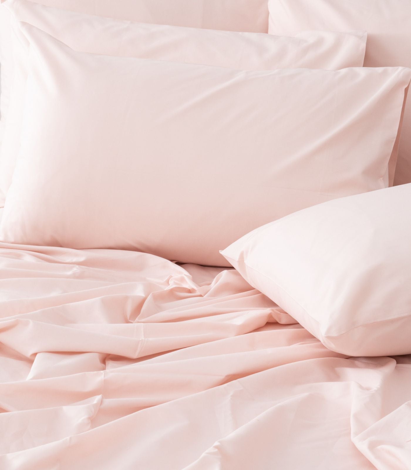 Bhumi Organic Cotton - Sateen Sheet Set - Light Pink