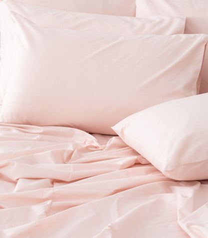 Bhumi Organic Cotton - Sateen Sheet Set - Light Pink