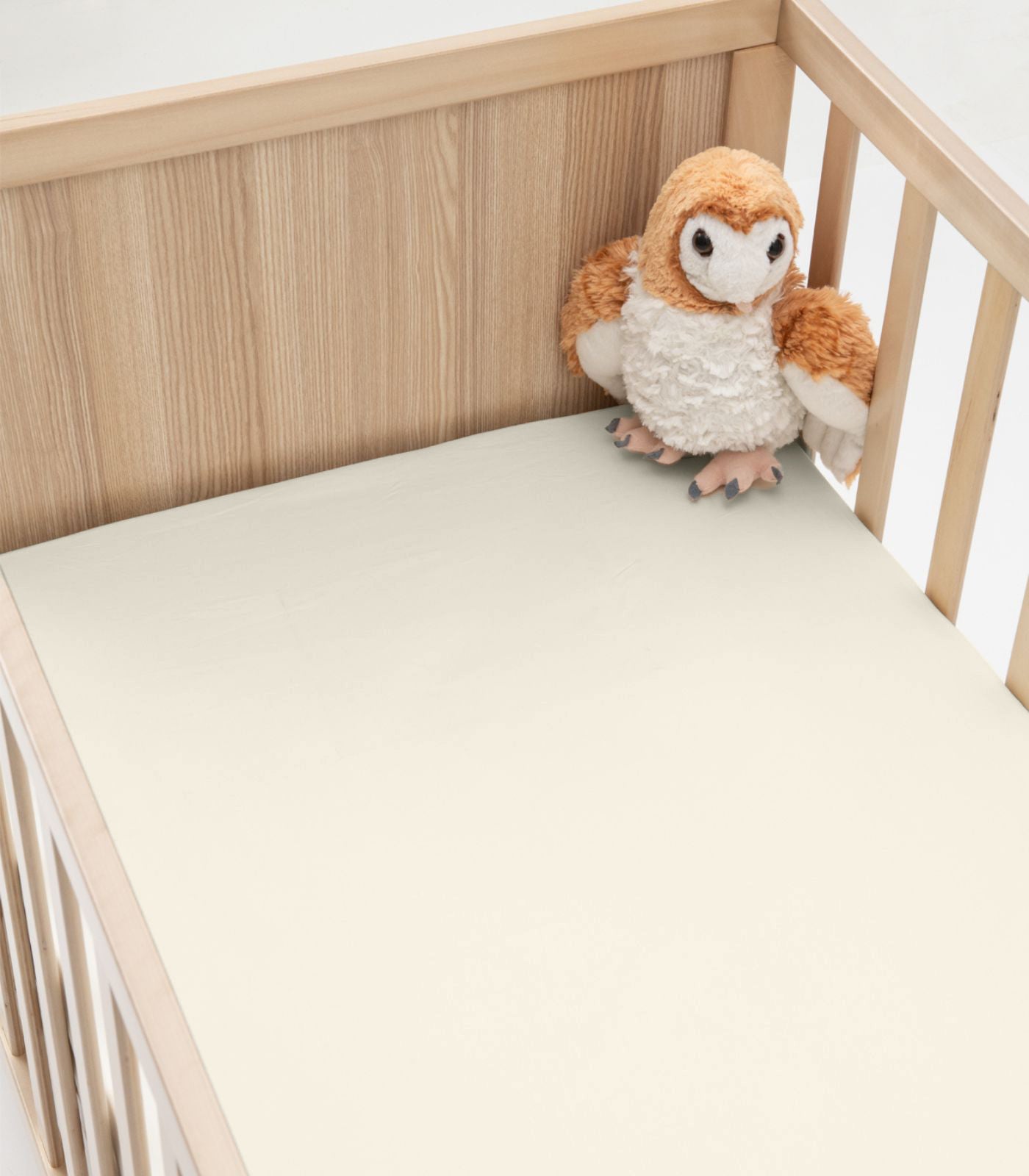 Bhumi Organic Cotton - Fitted Cot Sheet - Last Chance - Ice
