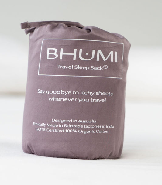 Bhumi Organic Cotton - Travel Sleep Sack - Plum