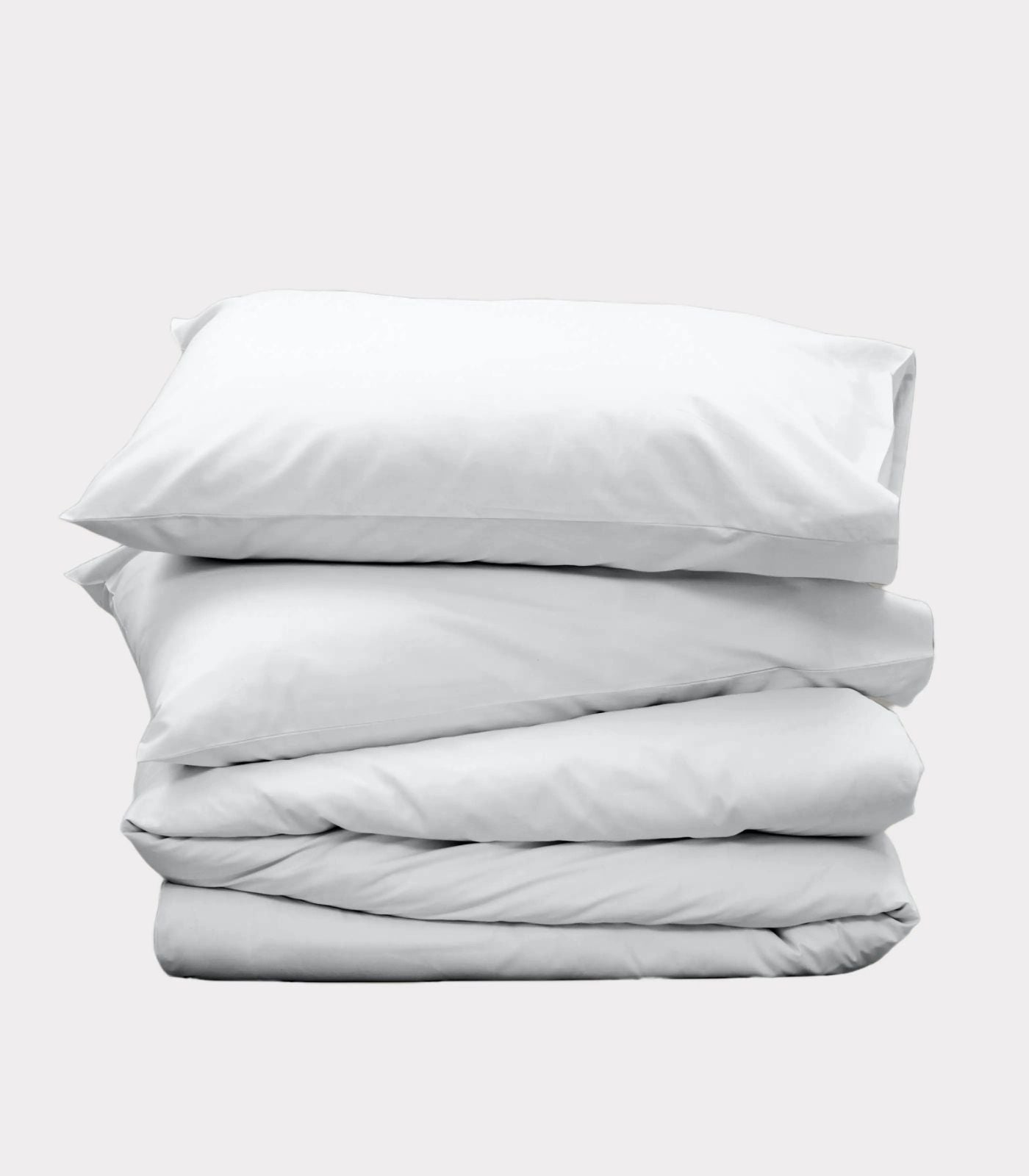 Bhumi Organic Cotton - Percale Plain Quilt Cover - Glacier