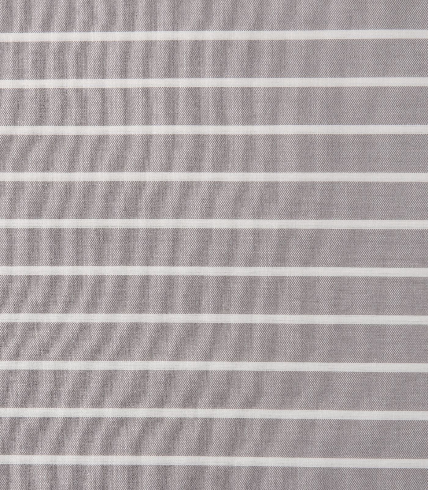 Bhumi Organic Cotton - Flat - Percale Sheet - Stripe - Silver Grey