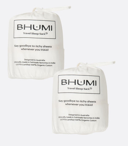 Bhumi Organic Cotton - Travel Sleep Sack (2 Pack)
