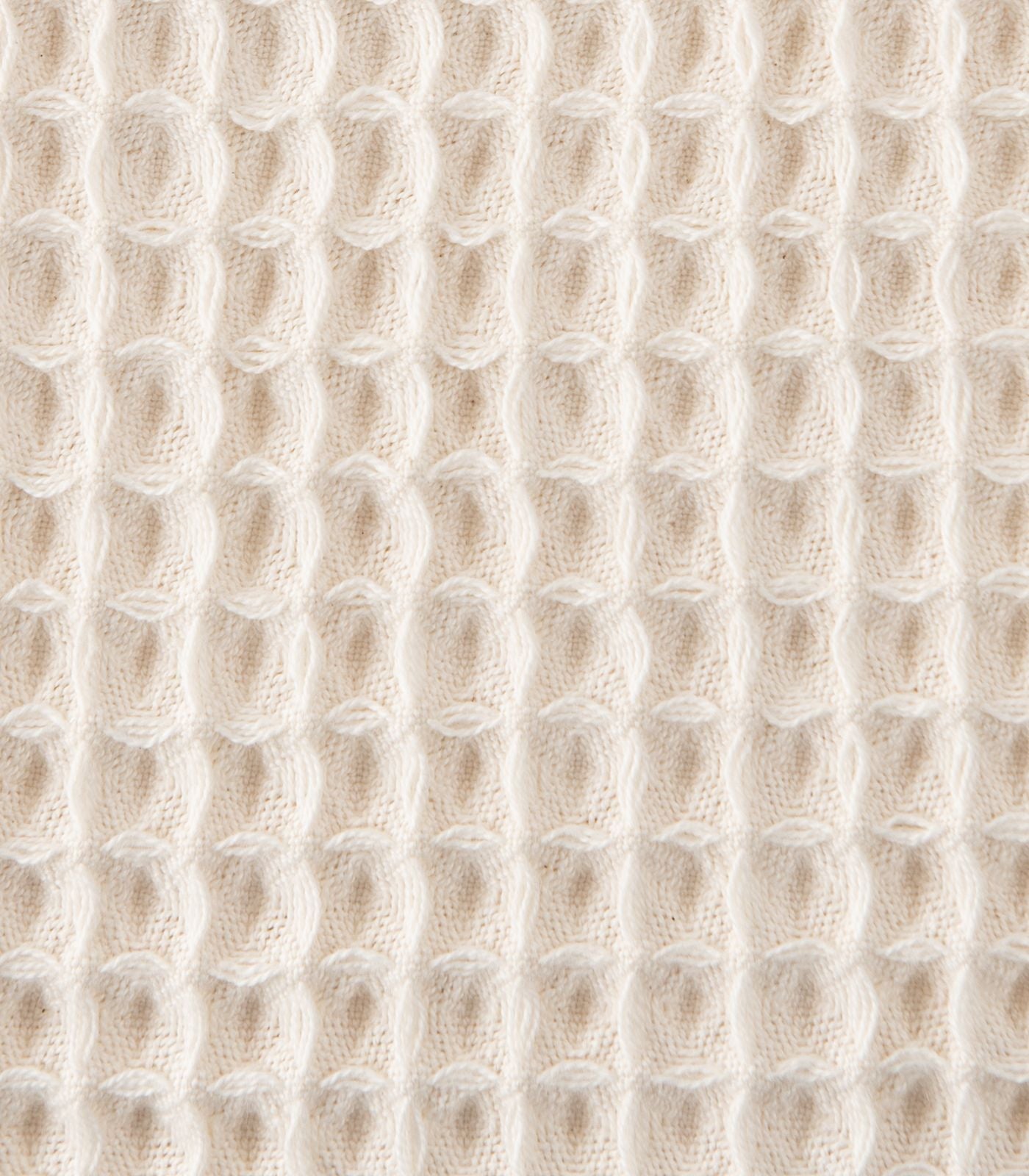 Bhumi Organic Cotton - Waffle Blanket - Sky Blue - Natural