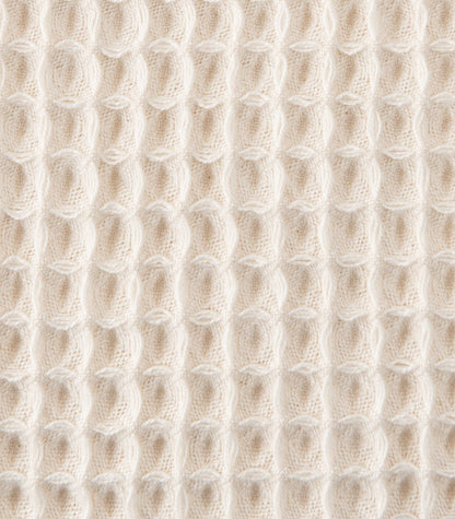 Bhumi Organic Cotton - Waffle Blanket - Sky Blue - Natural