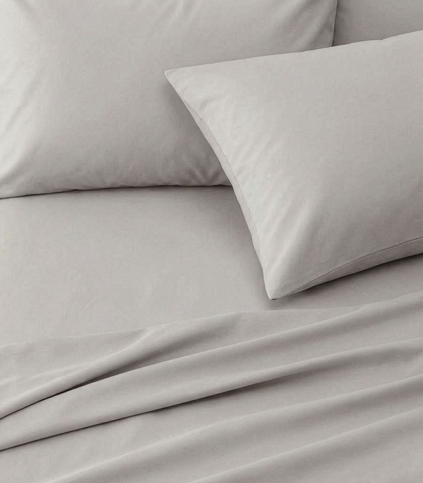 Bhumi Organic Cotton - Flat - Percale Sheet - Light Grey