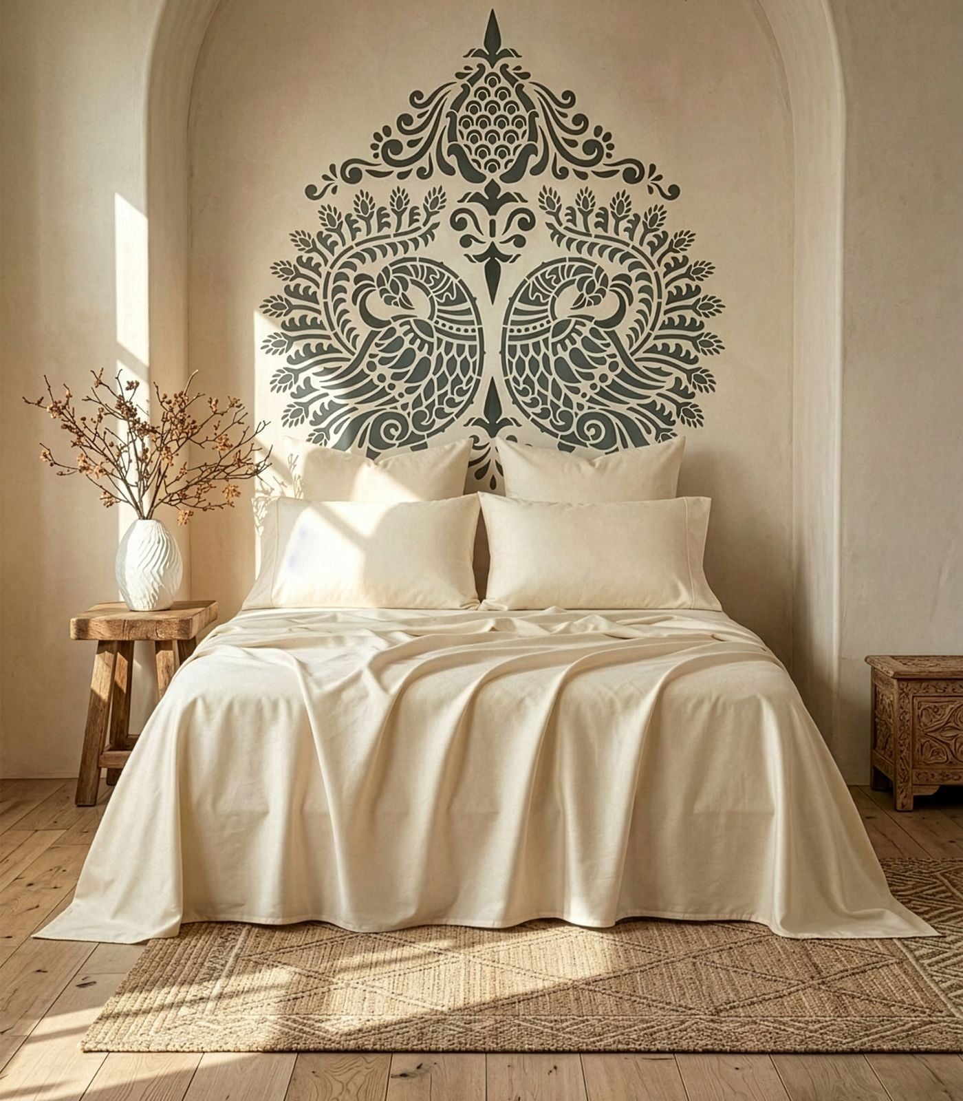 Bhumi Organic Cotton - Sateen Sheet Set - Ivory