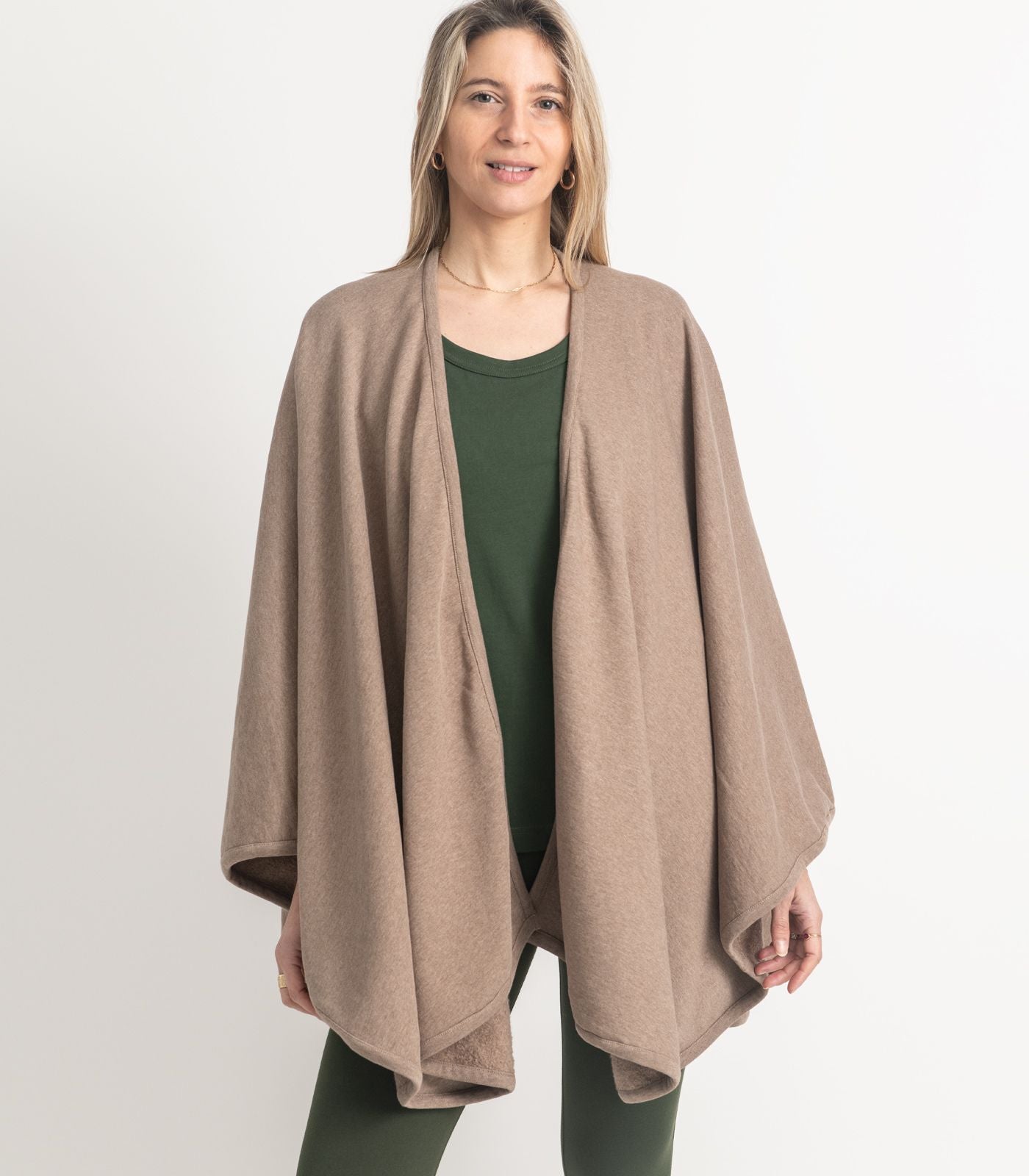 Bhumi Organic Cotton - Fleece Wrap - Taupe Melange